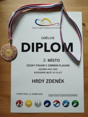 Zimní plavání diplom Zdeněk Hrdý