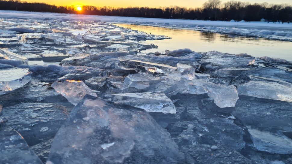 Poděbradské jezero 20260111 navečer