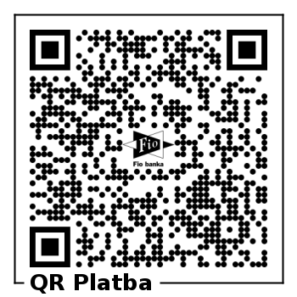 QR kód pro příspěvek na poutní kámen Poděbrady